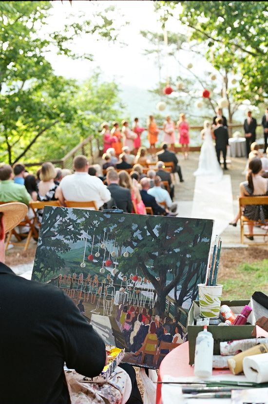 amazing - capturing the wedding on canvas  