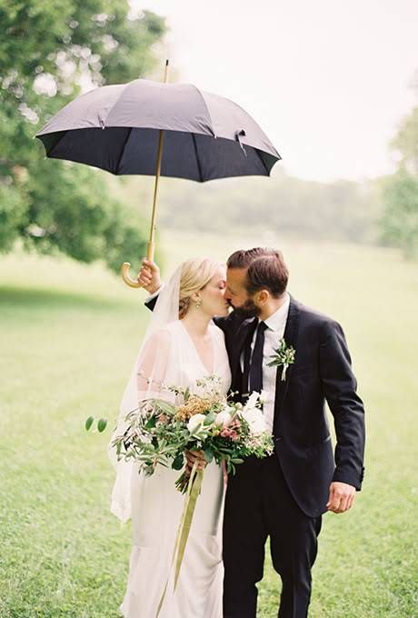 Rainy Wedding Photos : Brides.com